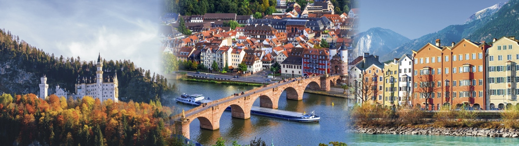 Collage of Germany, Switzerland, and Austria