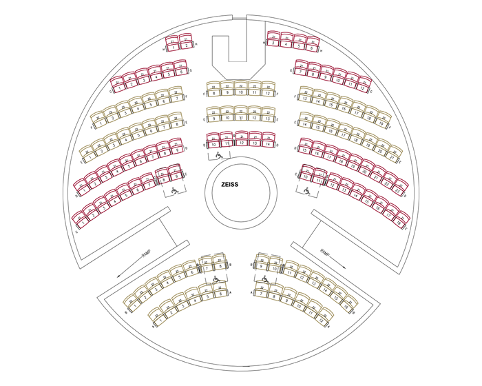 planetarium seating diagram
